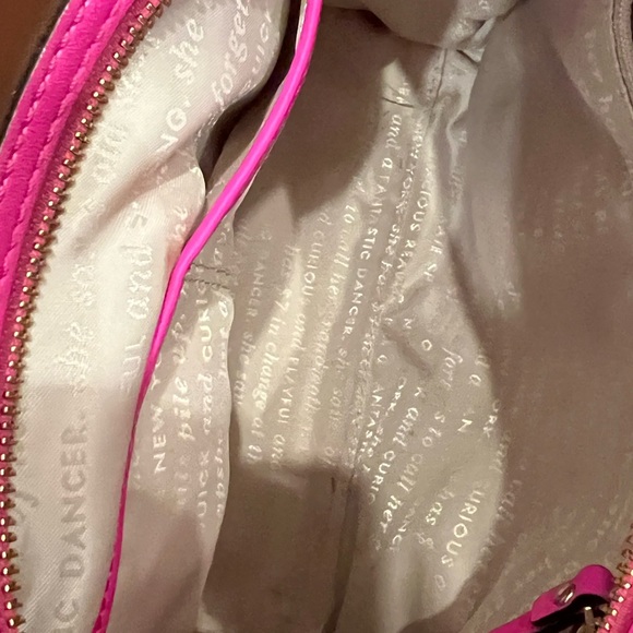 Kate Spade crossbody bag. Used - good condition. Brown with pink straps. - Picture 9 of 9
